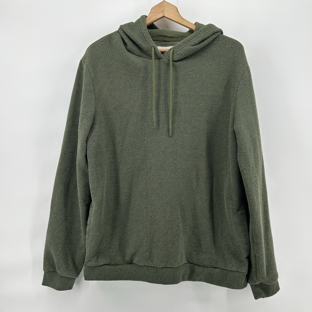 Goodfellow & Co Hoodie‎ Mens Large Olive Green Long Sleeve Pullover Outdoor